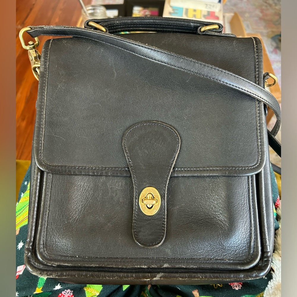 Coach vintage bag with gold hardware
